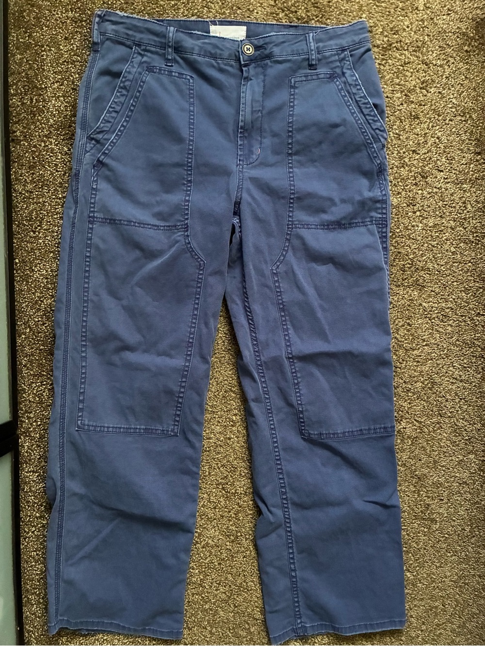 Anthropologie Blue Utility Pants, Size 31